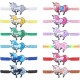 12pc Women Girl Unicorn Woven Friendship Bracelet Set For Party Favor Multicoloured Adjustable Bracelet 12pc Women Girl Unicorn Woven Friendship Bracelet Set For Party Favor Multicoloured Adjustable Bracelet